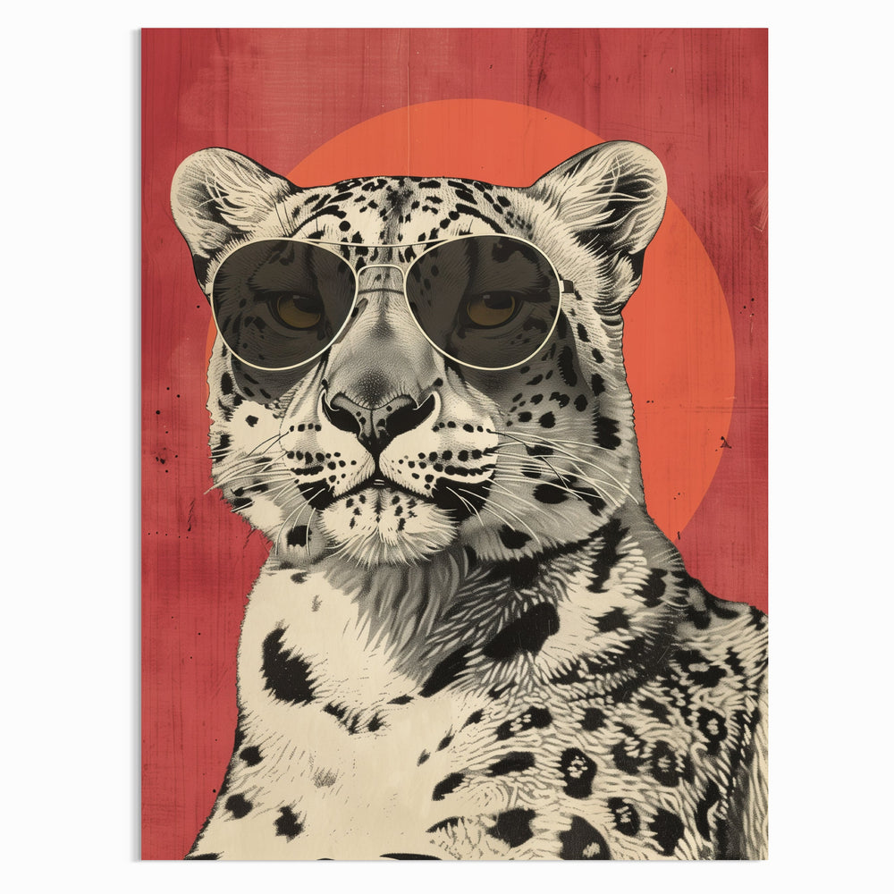 Leopard King Poster