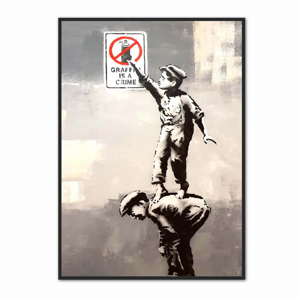 Banksy Posters - Graffiti Is A Crime Street Art