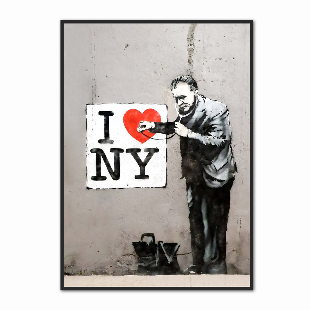 Banksy Wall Art Prints - I Love New York