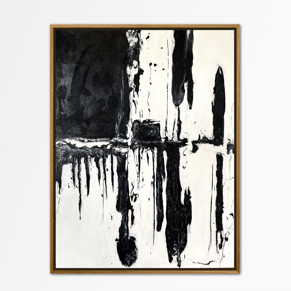 Original Black and White Abstract Painting
