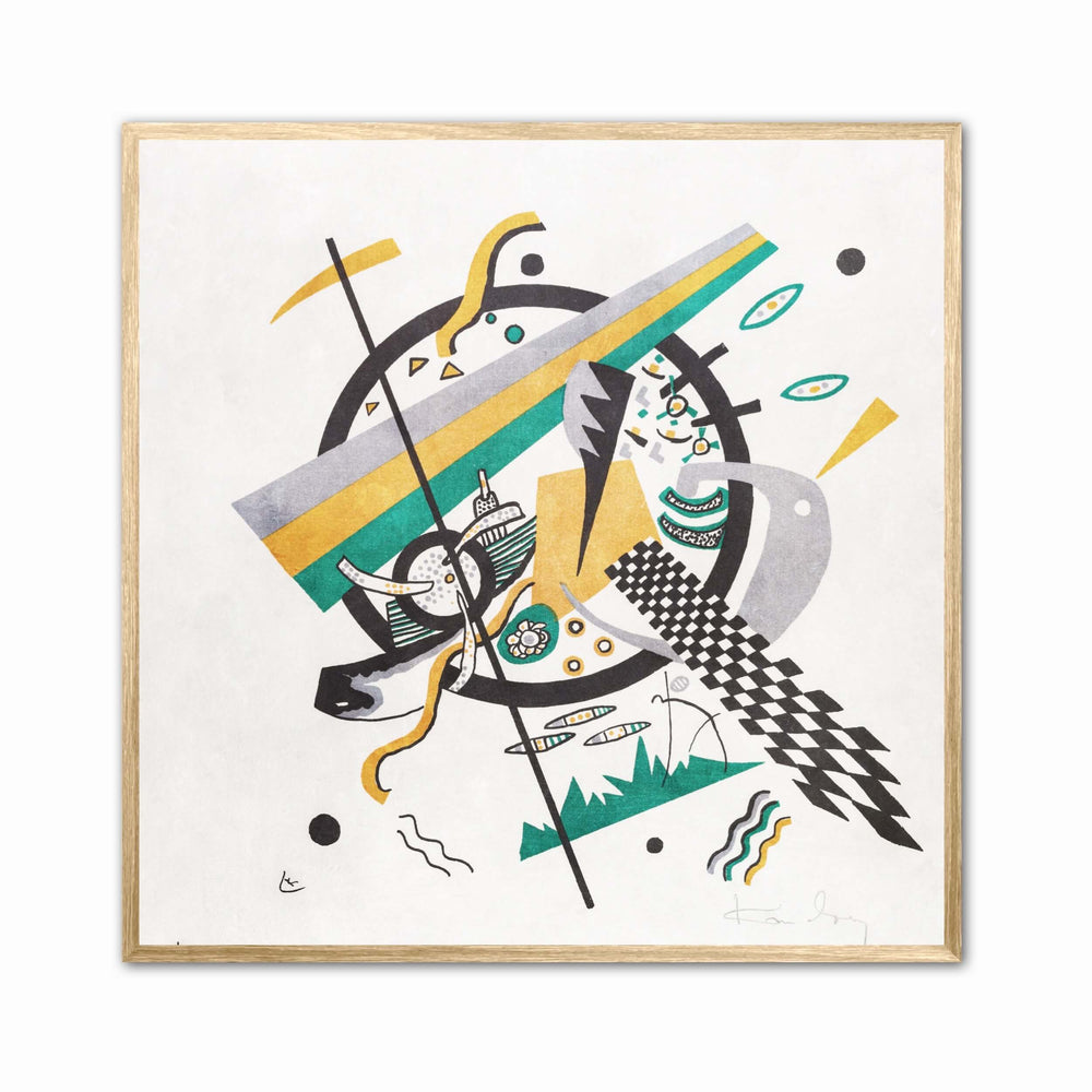 Green & Gold Abstract Print - Wassily Kandinsky