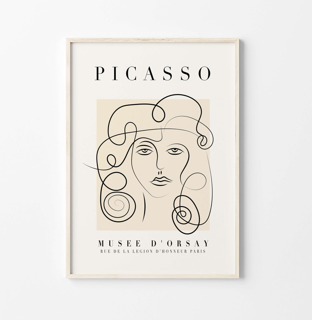 Neutral Picasso Wall Art Print