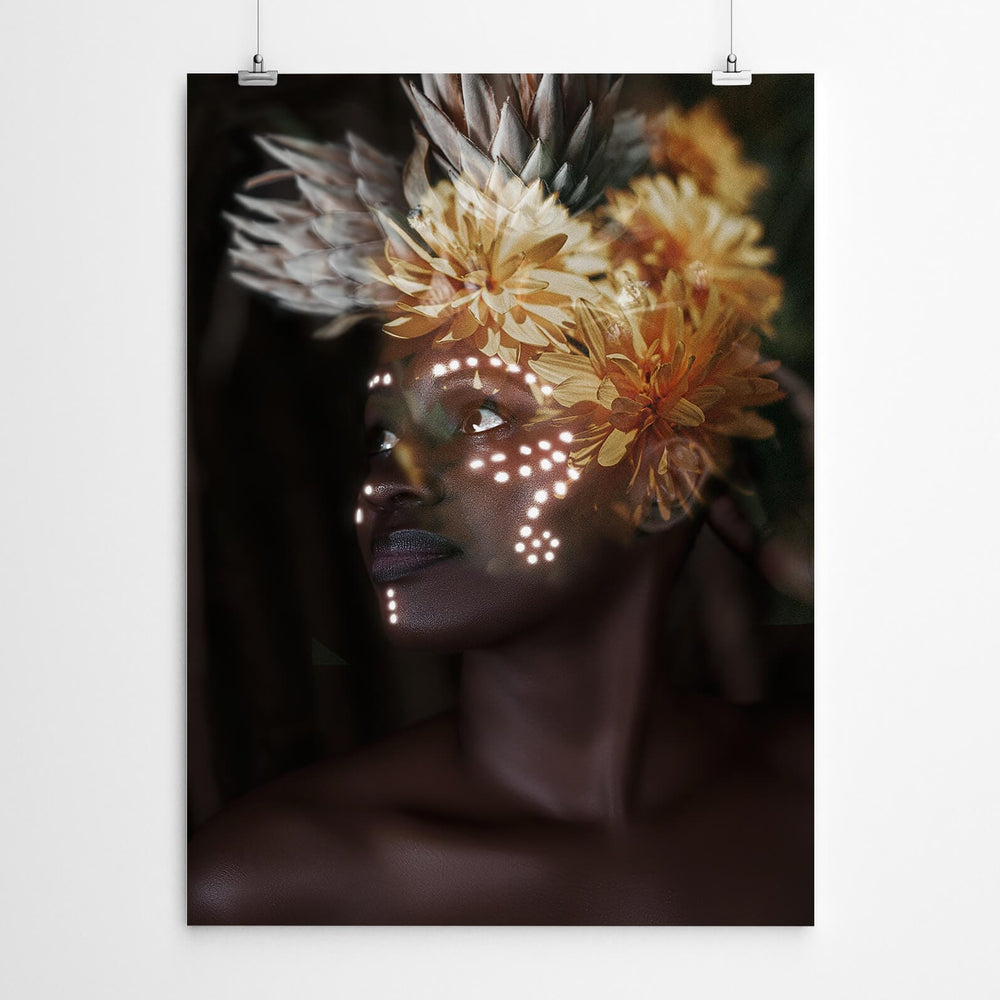 Whimsical African Portrait