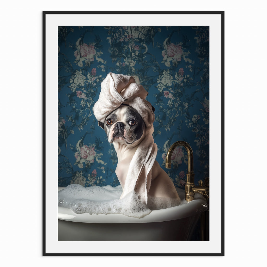 French Bulldog in the Bath