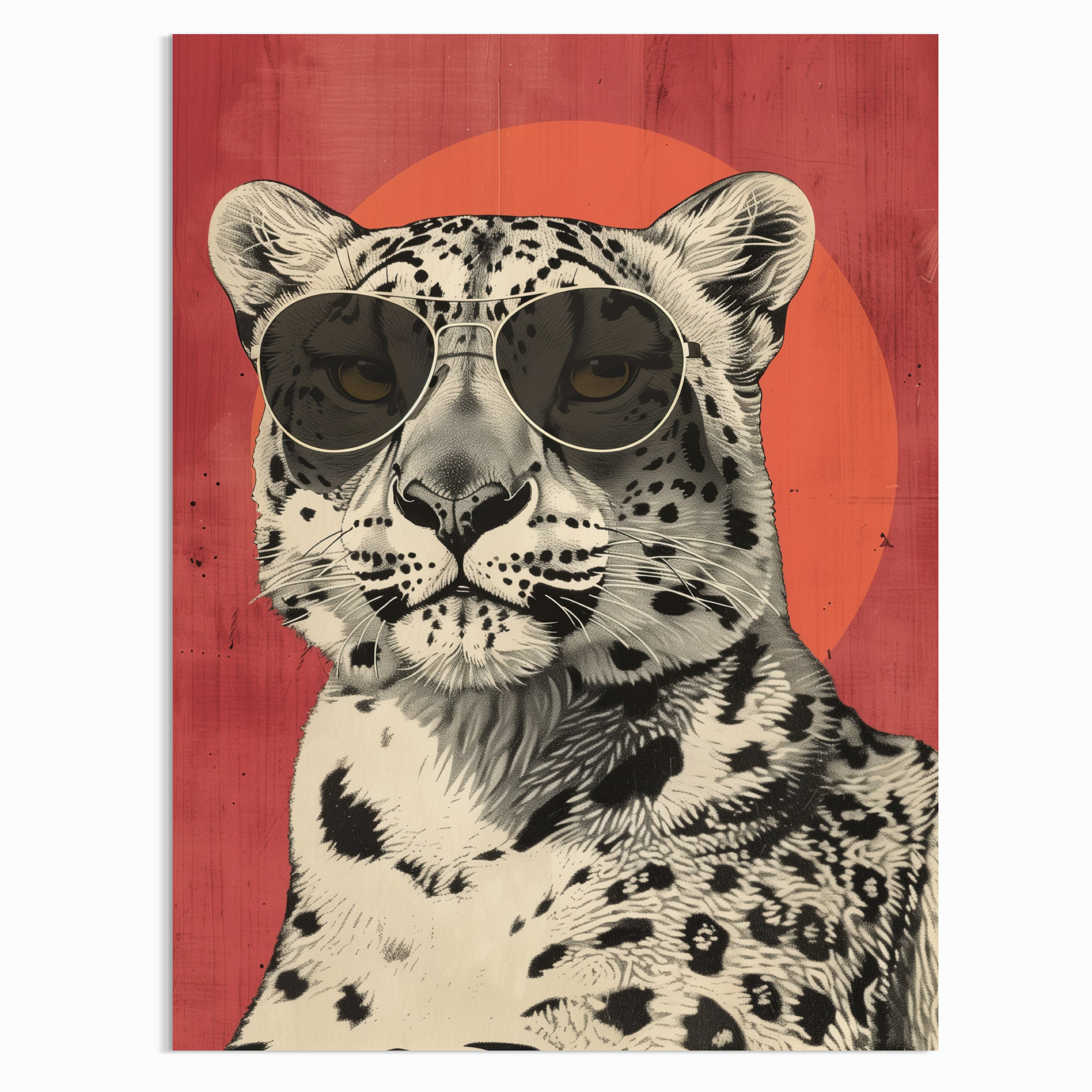Leopard King Poster