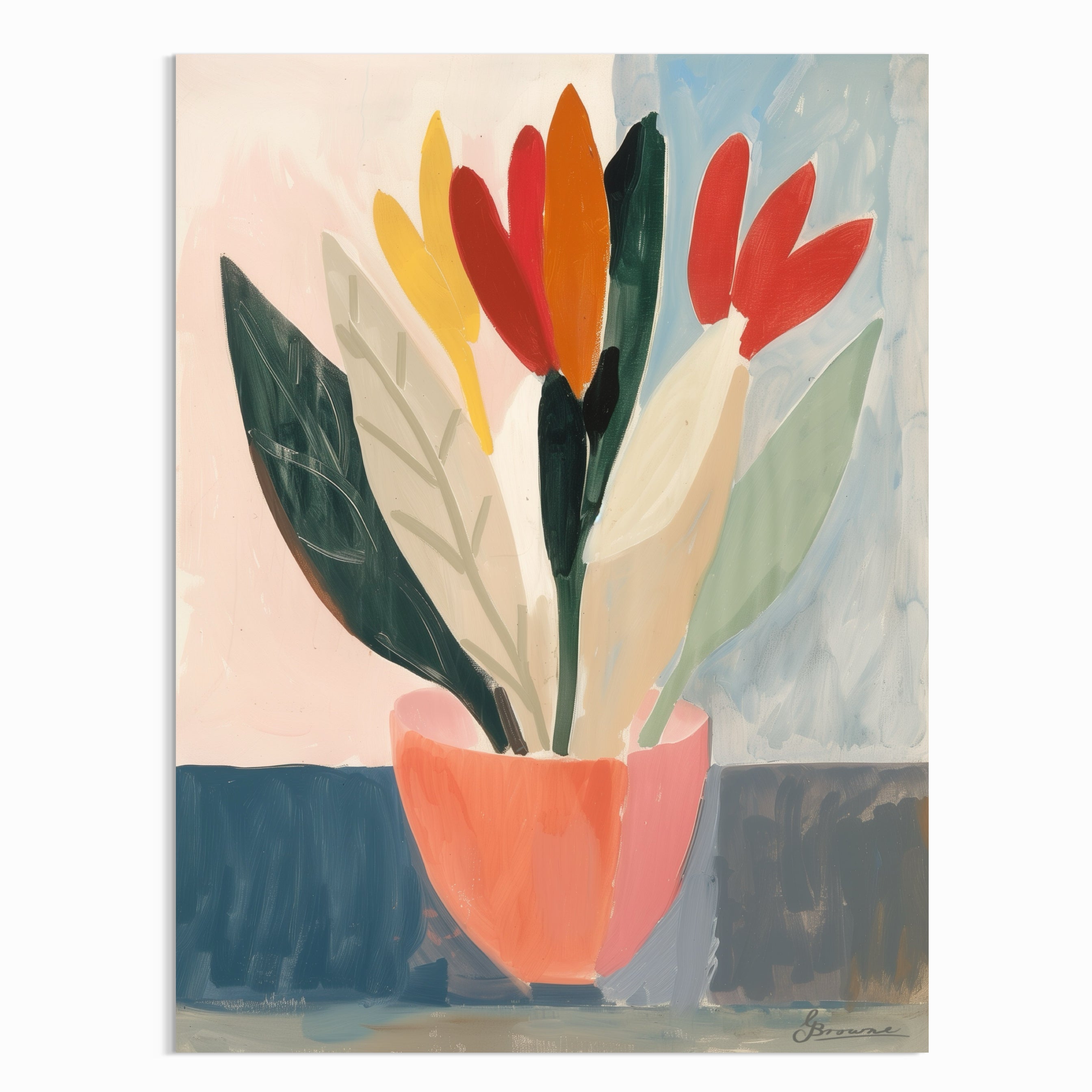 Tulips in Vase Wall Art