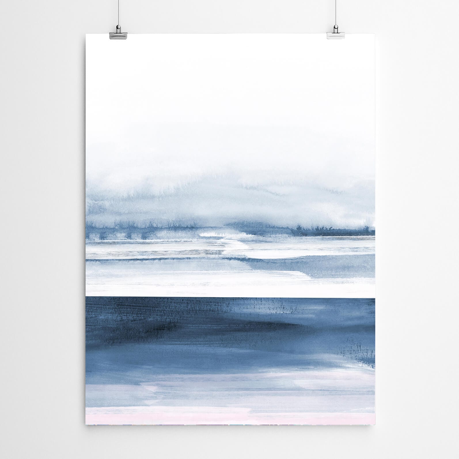 Abstract Beach Art Canvas