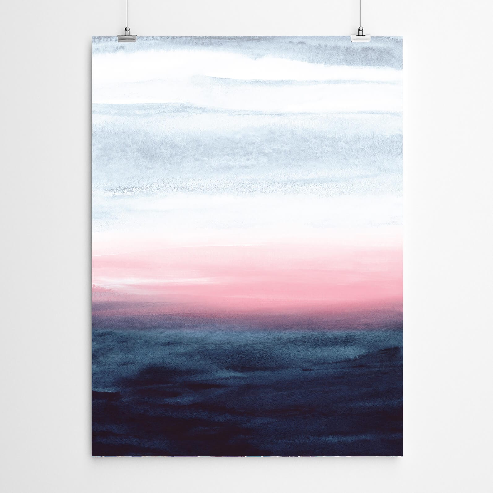 Abstract Beach Sunset Print