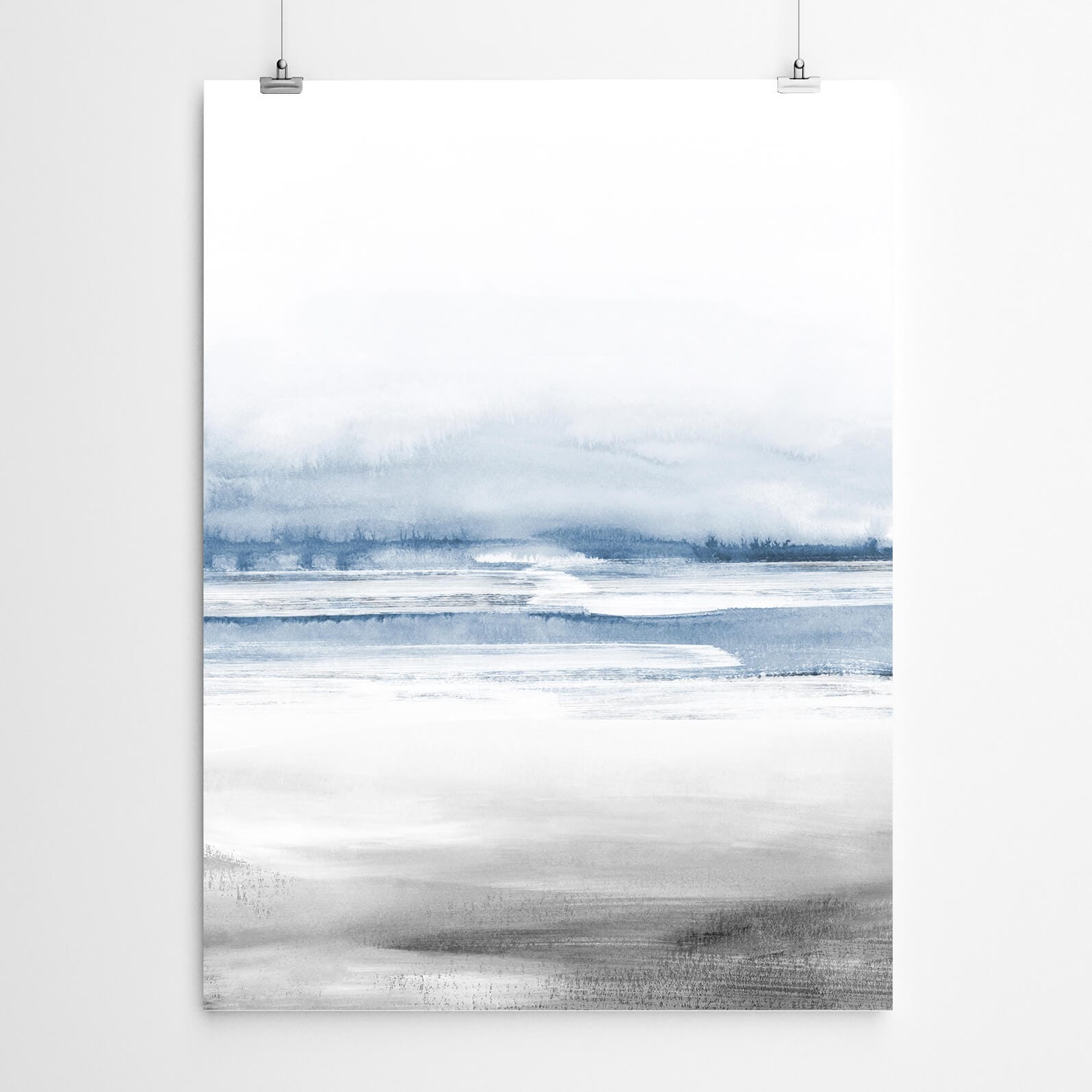 Abstract Beach Wall Art Print