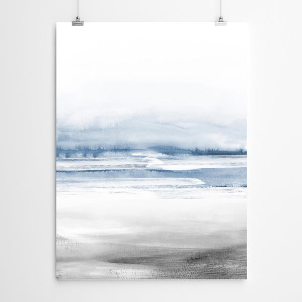 Black and White Beach Art