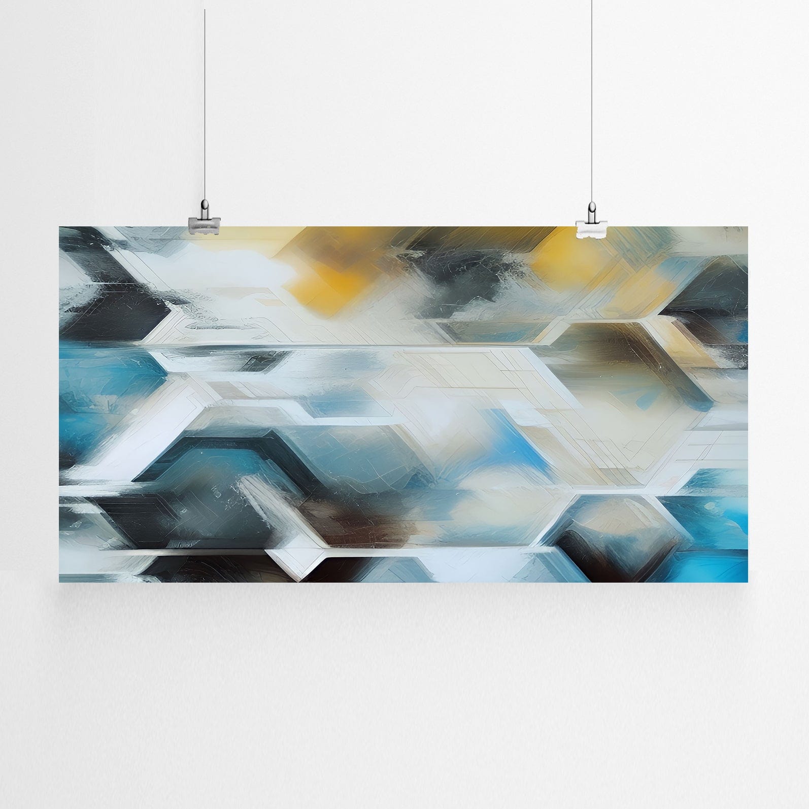Abstract geometric wall art