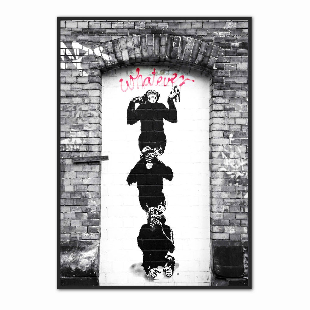 Banksy Canvas Print - Three Monkeys