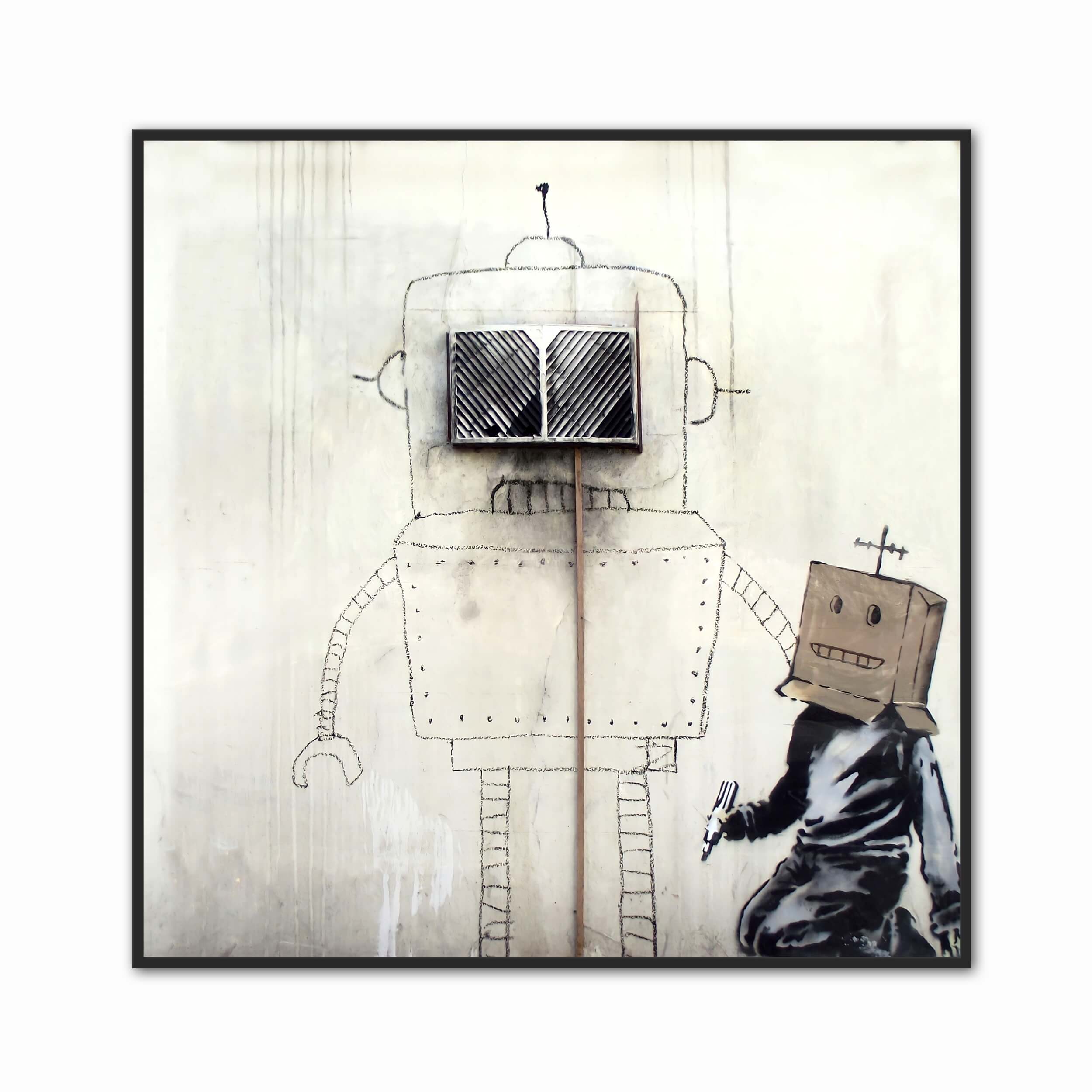Banksy Robot Canvas Prints