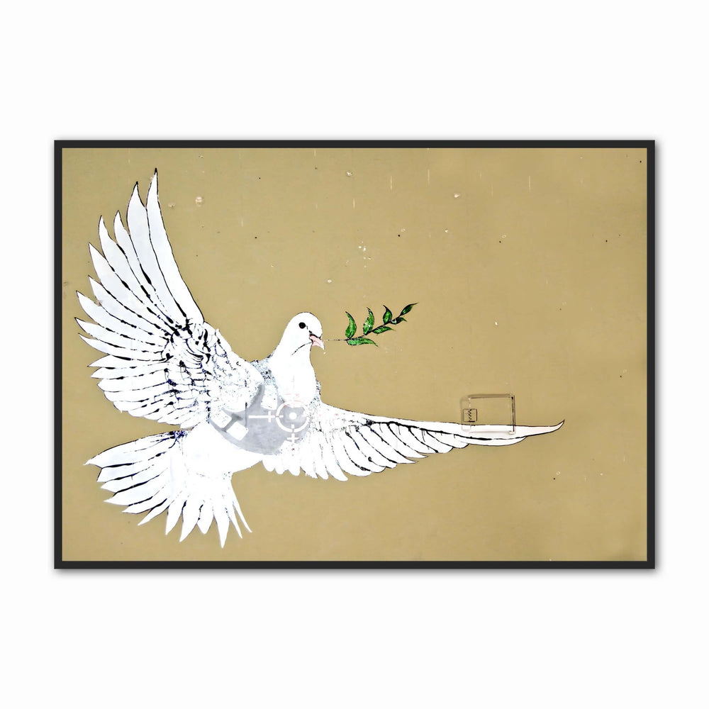 Banksy Wall Art Prints - Armored Dove of Peace