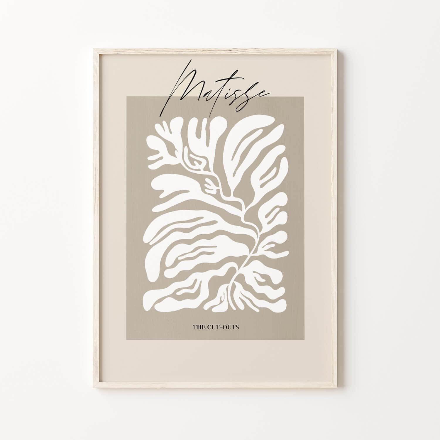 Beige Matisse Minimalist Wall Decor