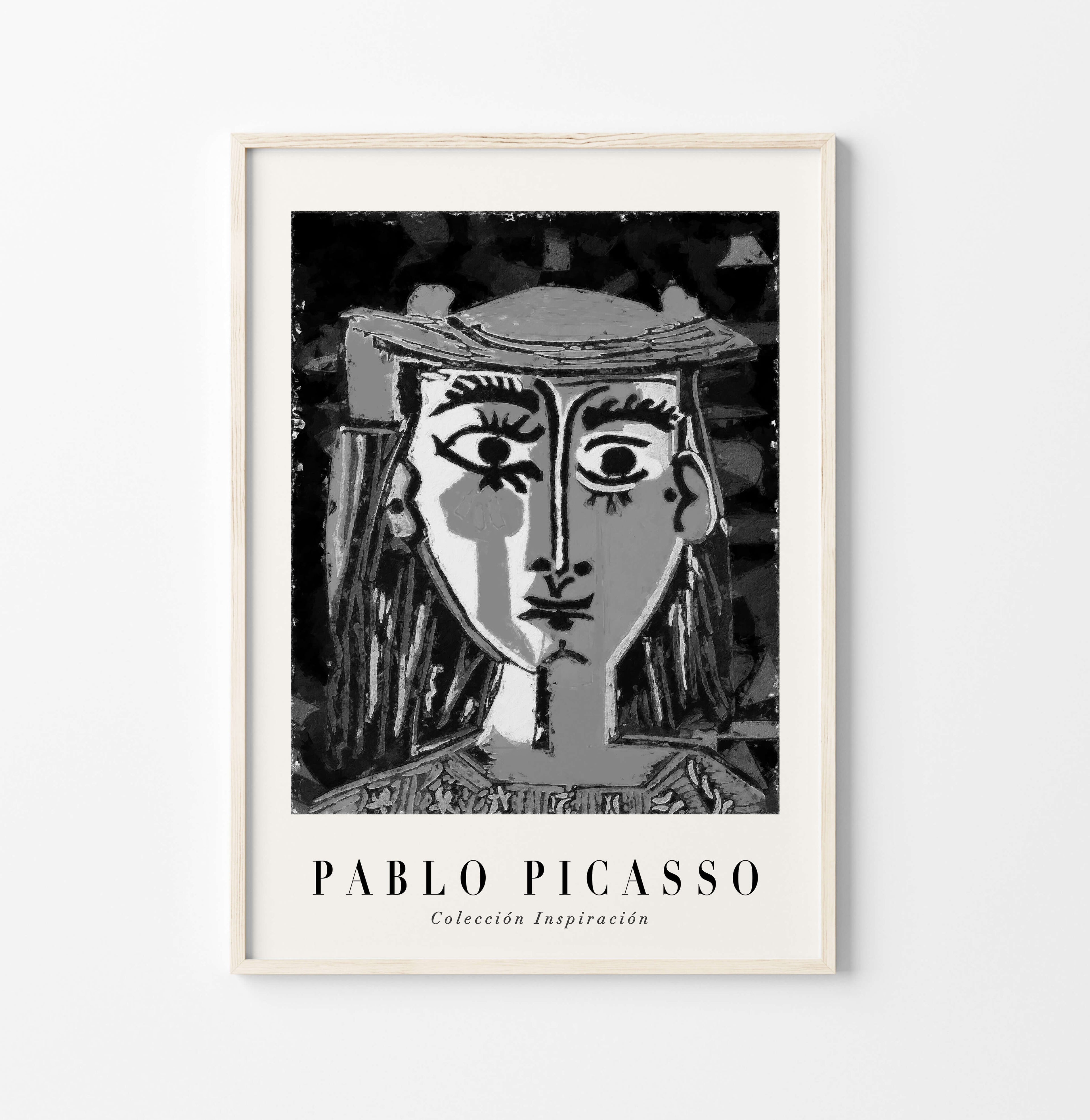Black and white Picasso Canvas Print