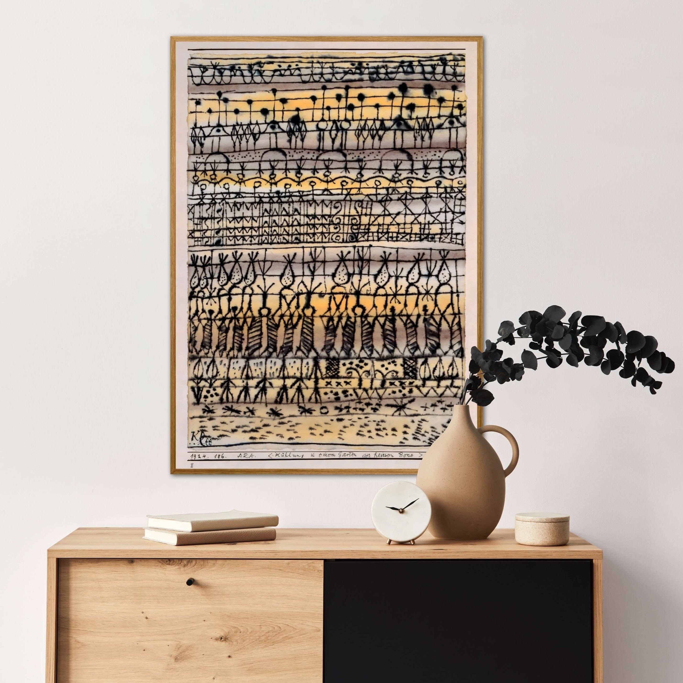 Black and Yellow Paul Klee Wall Art