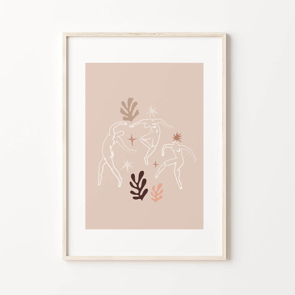 Blush Pink Boho Matisse Print