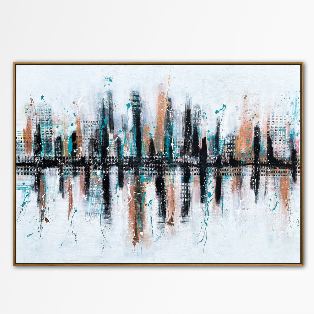 City Waves Original Abstract Art Painting