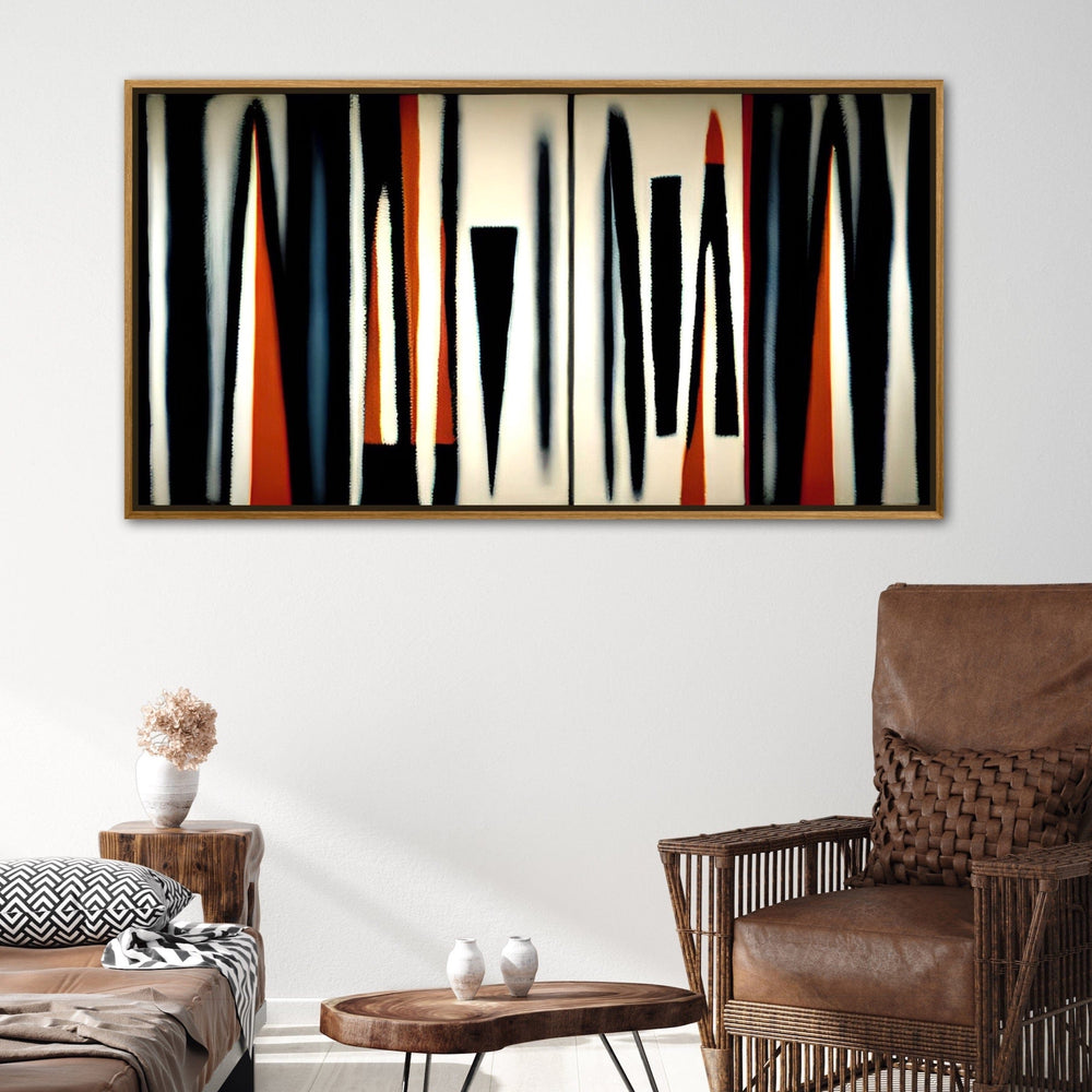 Ethnic Triangles Abstract Wall Art