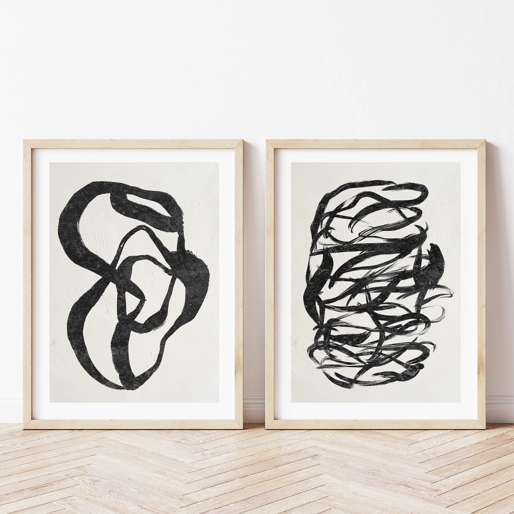 Neutral Abstract Art Print