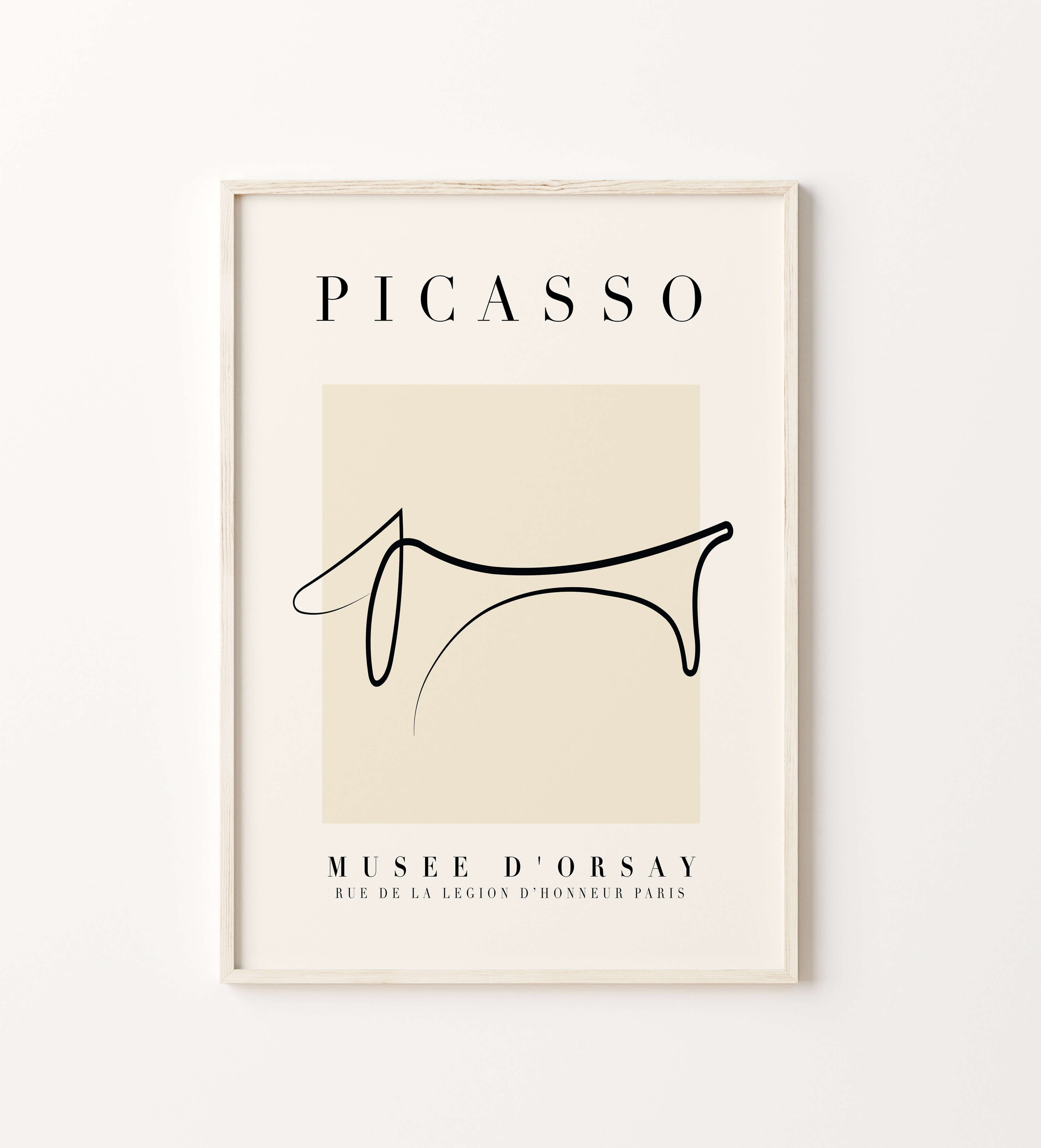 Picasso Dog Wall Art Print