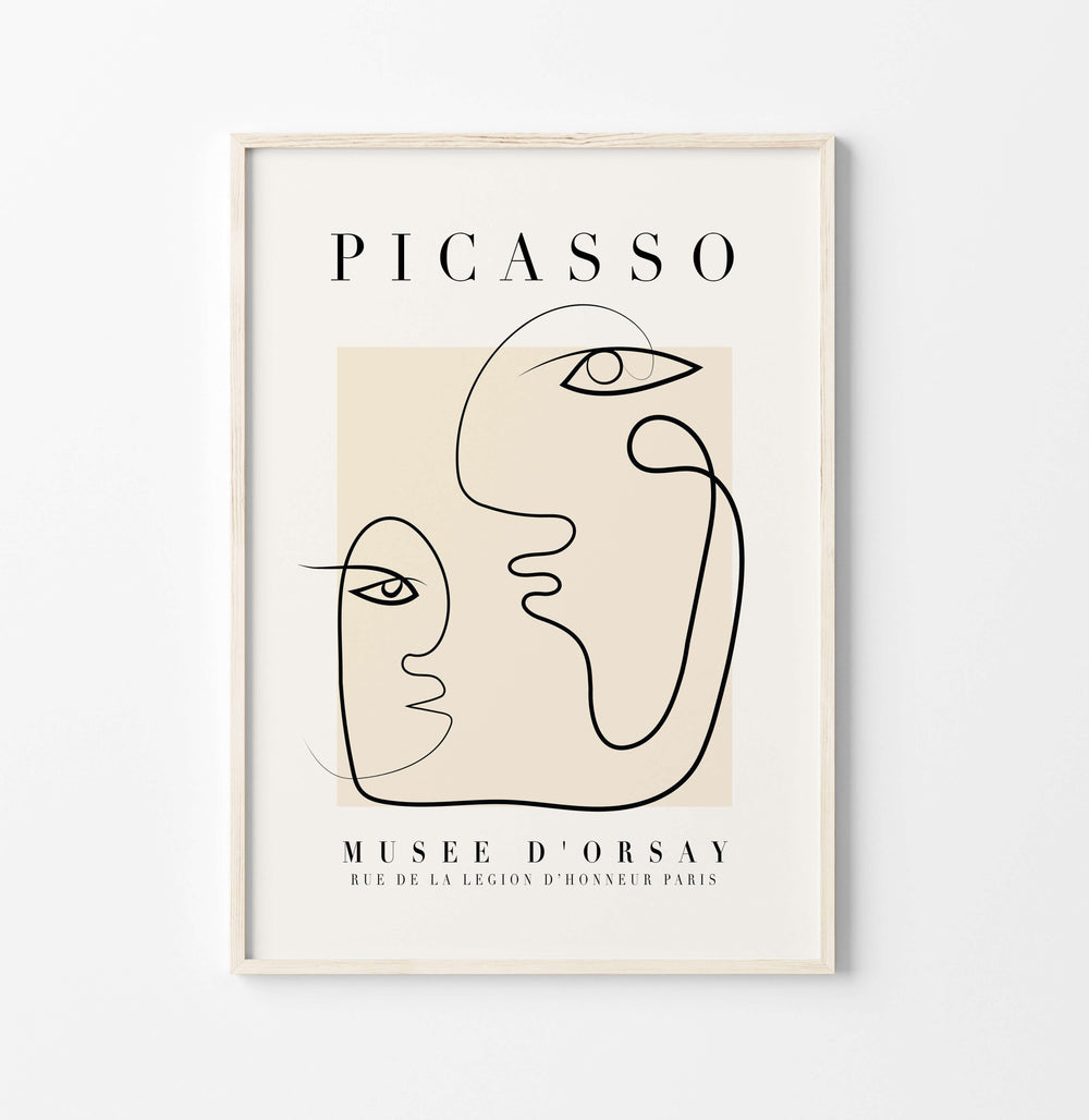 Picasso Line Drawing Print