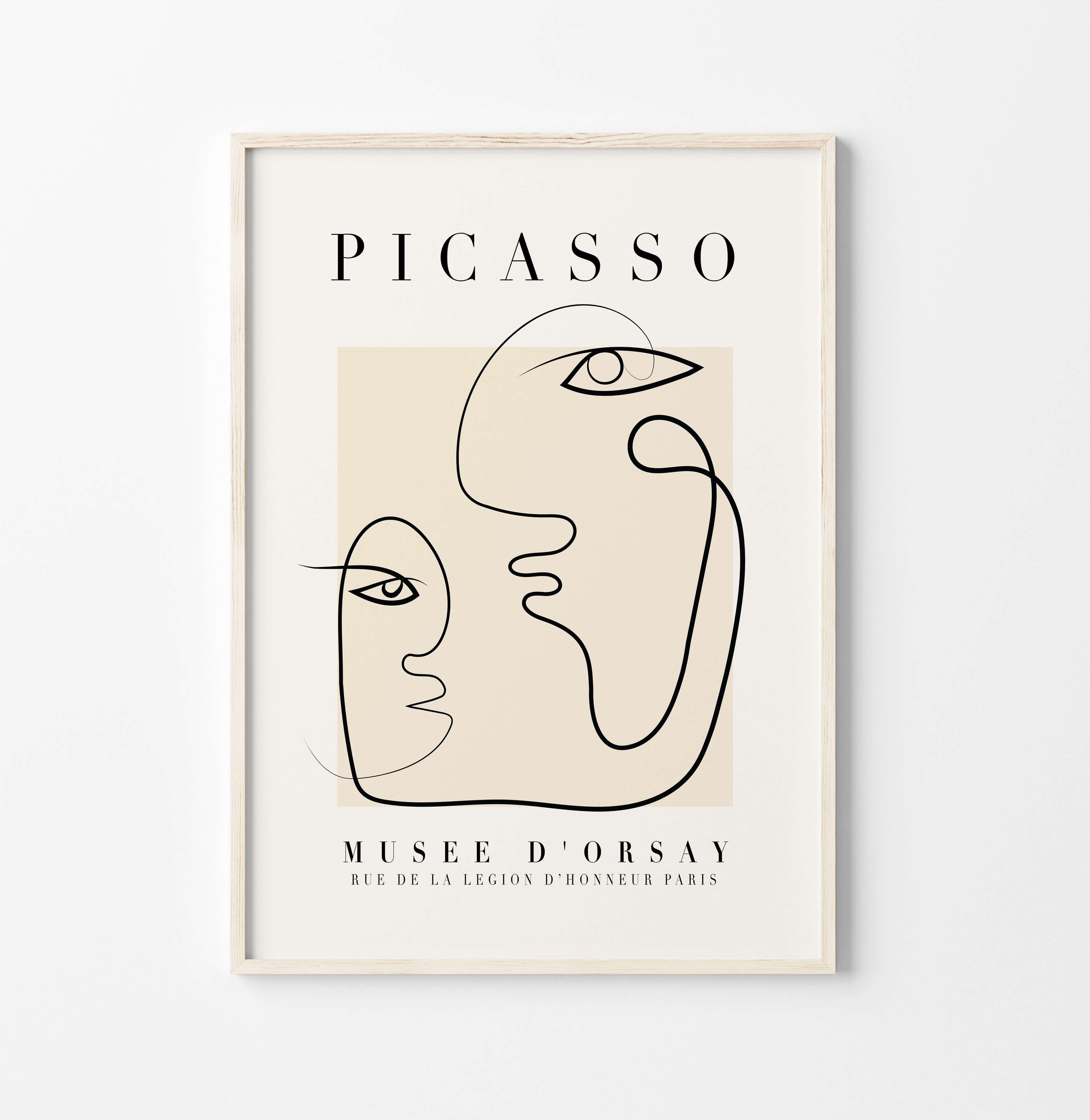 Picasso Line Drawing Print