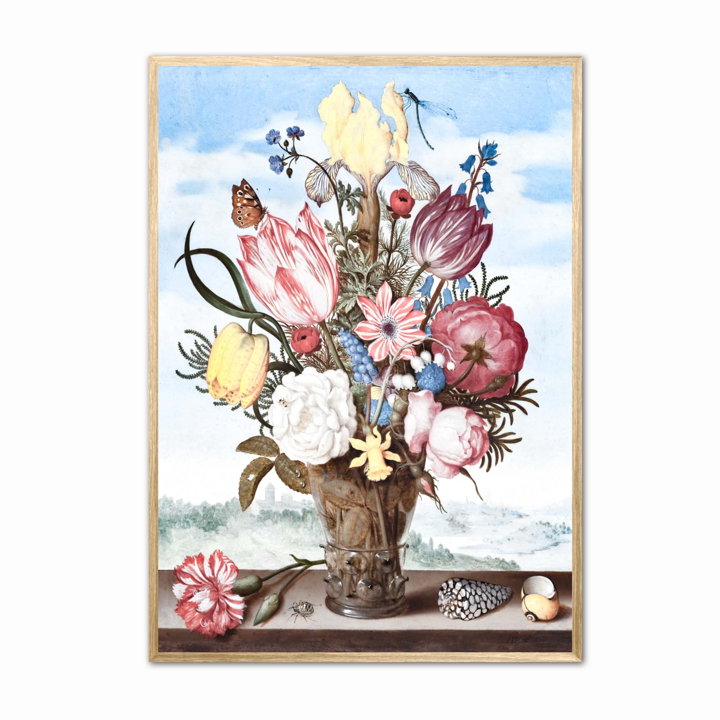 Subdued Vintage Floral Painting