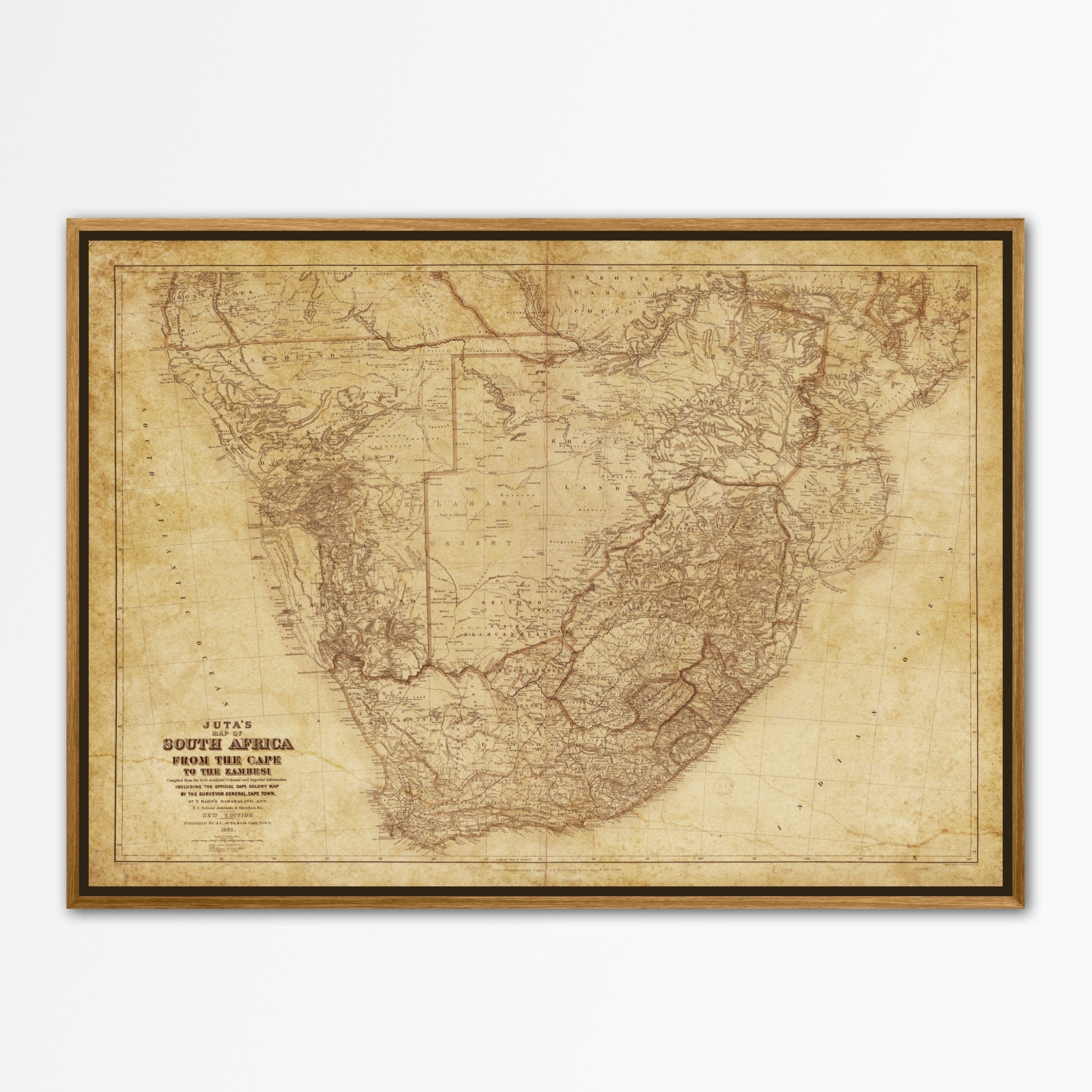 Vintage Map South Africa