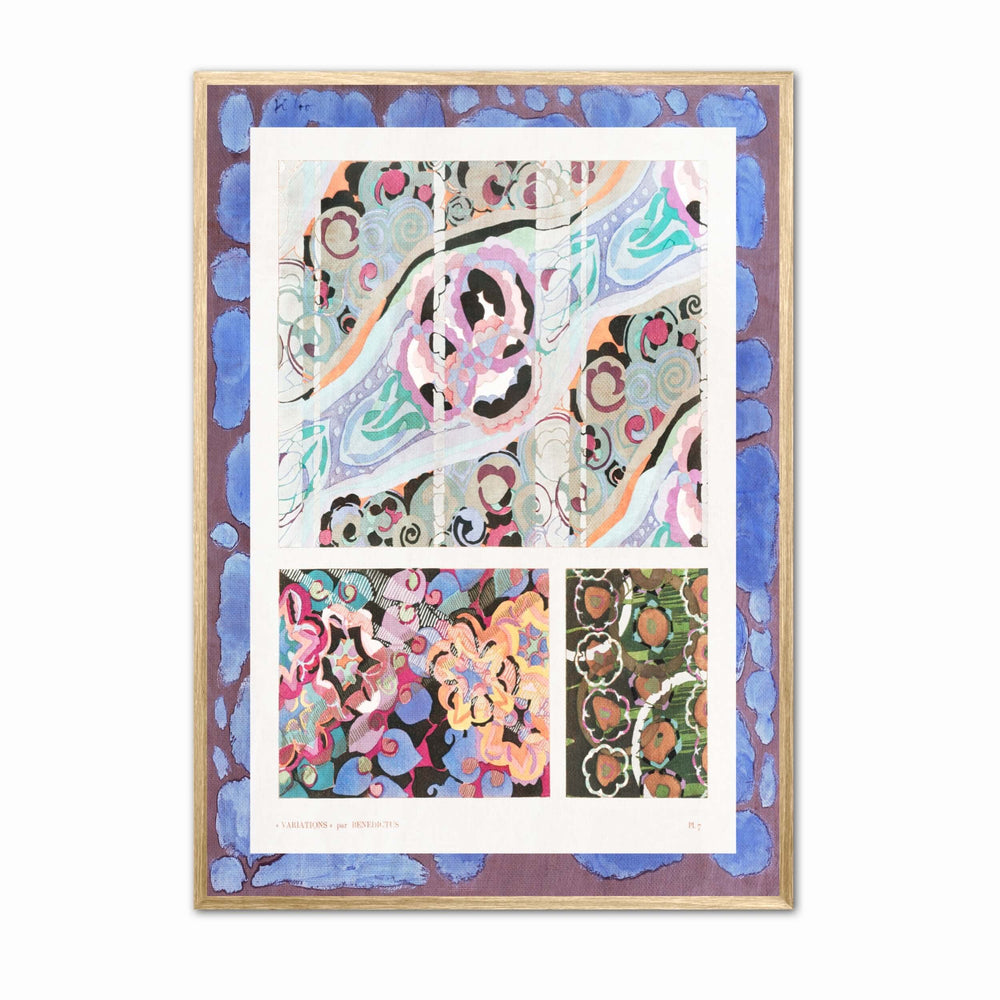 Vintage Textile Wall Art Print