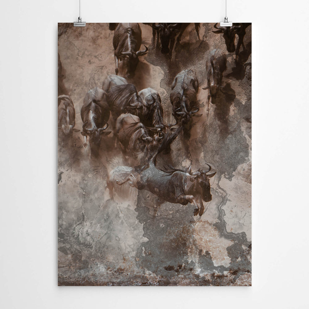 Wildebeest Migration Photography Art